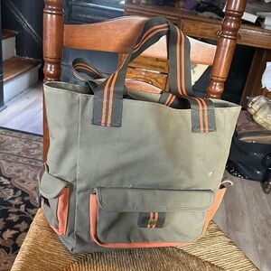 Pottery barn teen Olive and Orange Tote Bag